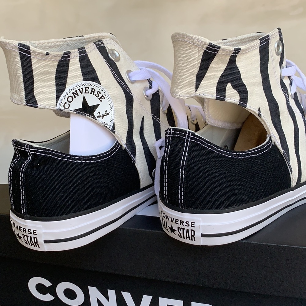 CONVERSE CTAS TWISTED UPPER HI EGRET/BLACK/BLACK M - Picture 11 of 13